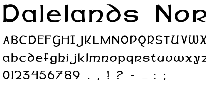 Dalelands Normal font